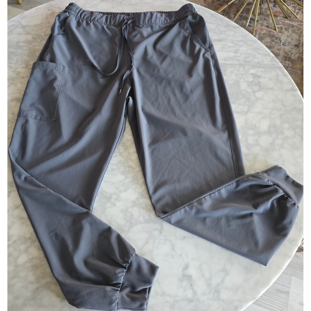 Wink Renew Womens XL Tall Charcoal Gray Scrub Jogger Pants 5934 Modern Fit